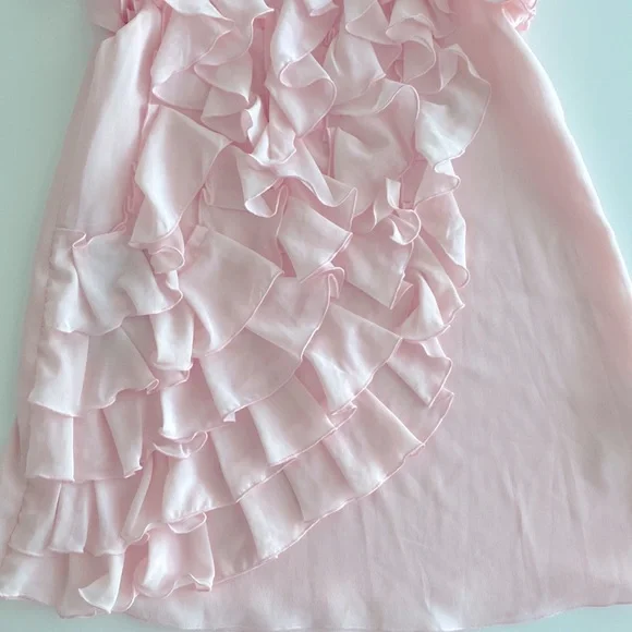 Special Day Pink Ruffles Dress New - Picture 3 of 7